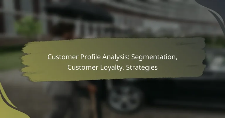 Customer Profile Analysis: Segmentation, Customer Loyalty, Strategies