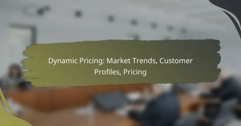 Dynamic Pricing: Market Trends, Customer Profiles, Pricing