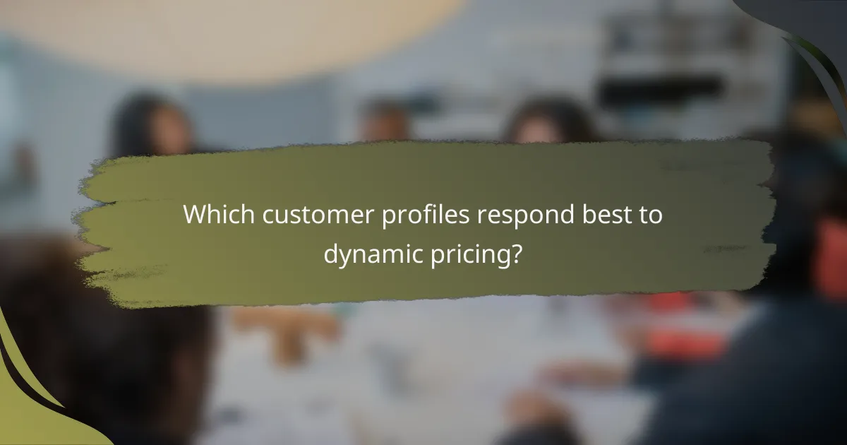 Which customer profiles respond best to dynamic pricing?